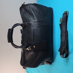 Rare Exclusive Coach x Lexus Limited Edition Black Leather Travel Luggage Bag